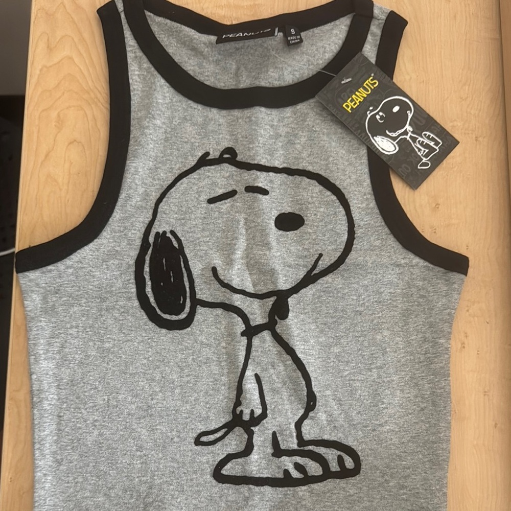 Peanuts Snoopy Gray Tank Top